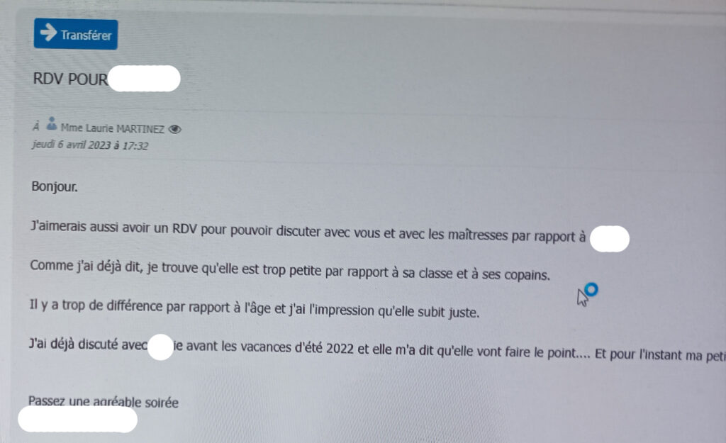 Le Manque de Professionnalisme, de Dialogue et de Transparence de l'École Antonia